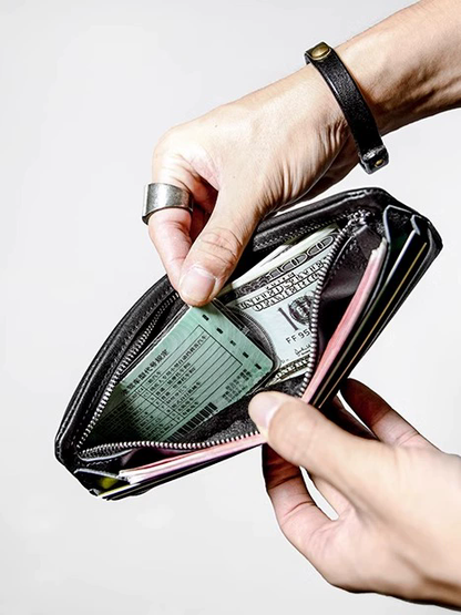 李記 | 原創手工真皮 | 超薄全皮の橫款錢夾ps83號