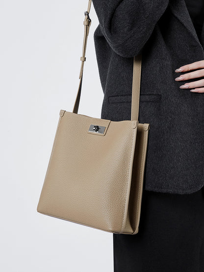 李記 | 原創手工真皮 | 塑型を発揮し頭層牛皮の手提包ql2825號