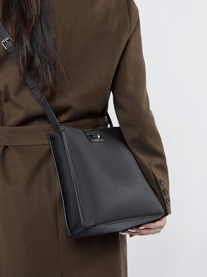 李記 | 原創手工真皮 | 塑型を発揮し頭層牛皮の手提包ql2825號