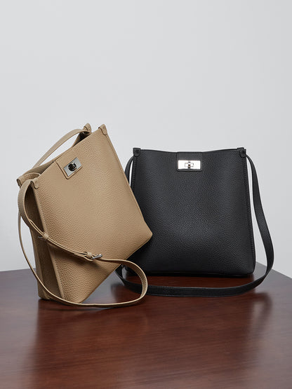 李記 | 原創手工真皮 | 塑型を発揮し頭層牛皮の手提包ql2825號