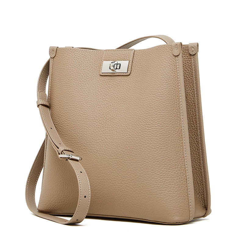 李記 | 原創手工真皮 | 塑型を発揮し頭層牛皮の手提包ql2825號