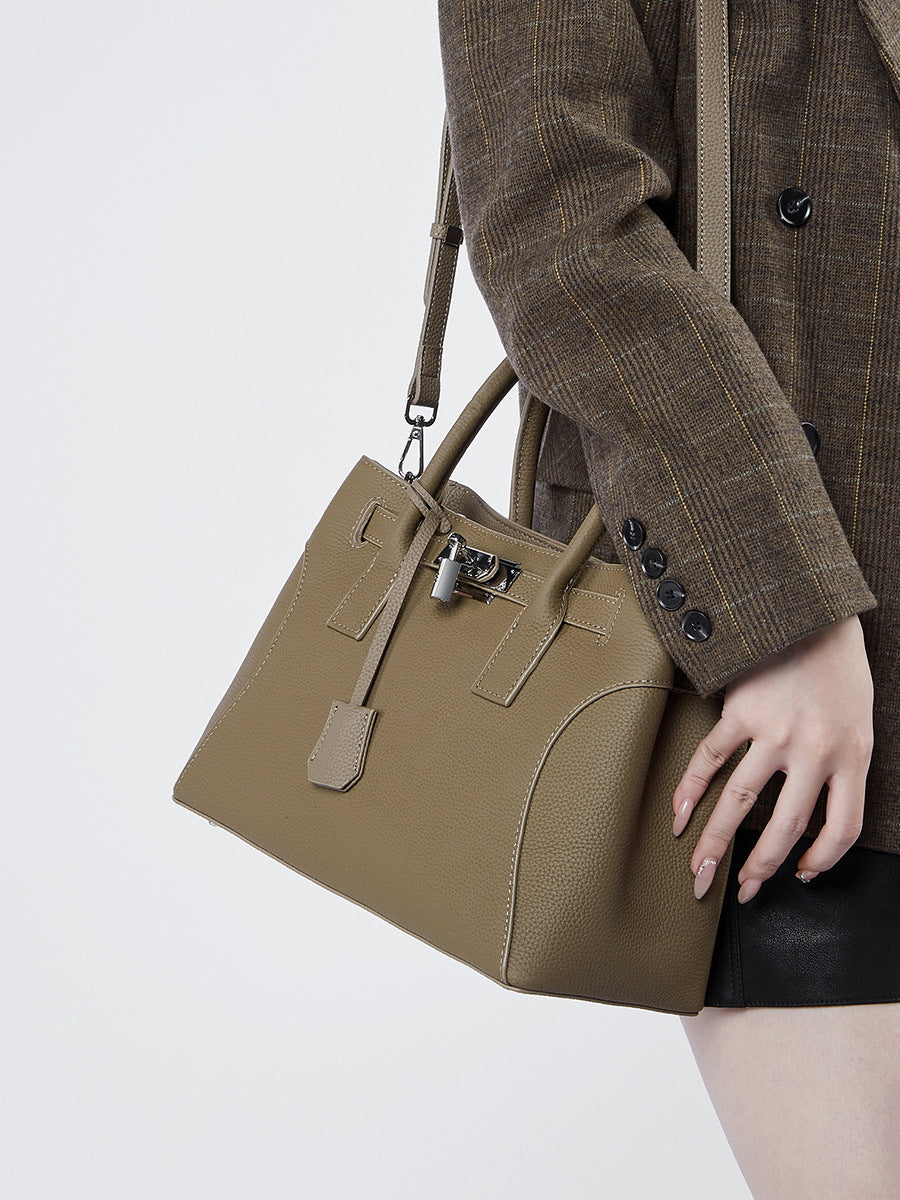 李記 | 原創手工真皮 | 皮料に良い高級鉑金の手提包ql2859號