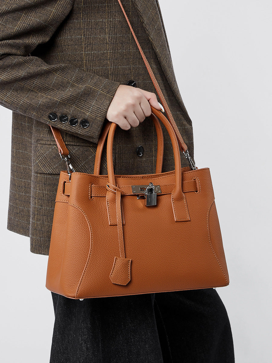 李記 | 原創手工真皮 | 皮料に良い高級鉑金の手提包ql2859號