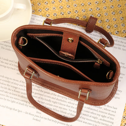 李記 | 原創手工真皮 | 簡約の迷你手拎水桶包s32號