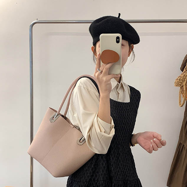 李記 | 原創手工真皮 | 純粋で頭層牛皮え菜籃包sm9266號