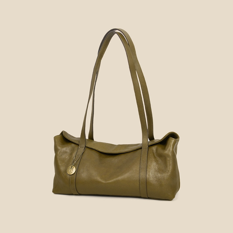 李記 | 原創手工真皮 | 円筒バ頭層牛革シ小包st2148號