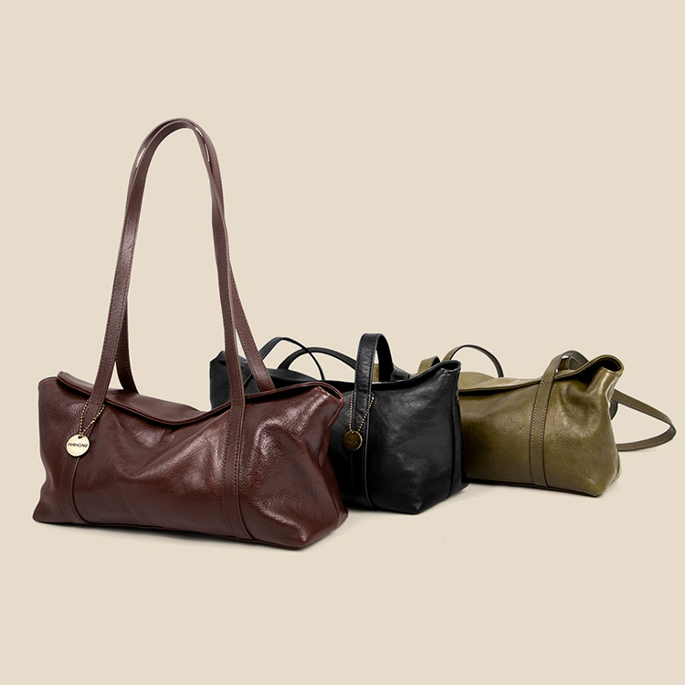 李記 | 原創手工真皮 | 円筒バ頭層牛革シ小包st2148號