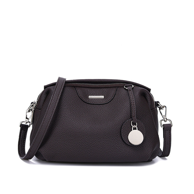 李記 | 原創手工真皮 | 小眾設計で通勤波士頓手提包tns6027號