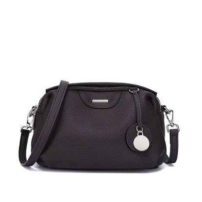 李記 | 原創手工真皮 | 小眾設計で通勤波士頓手提包tns6027號