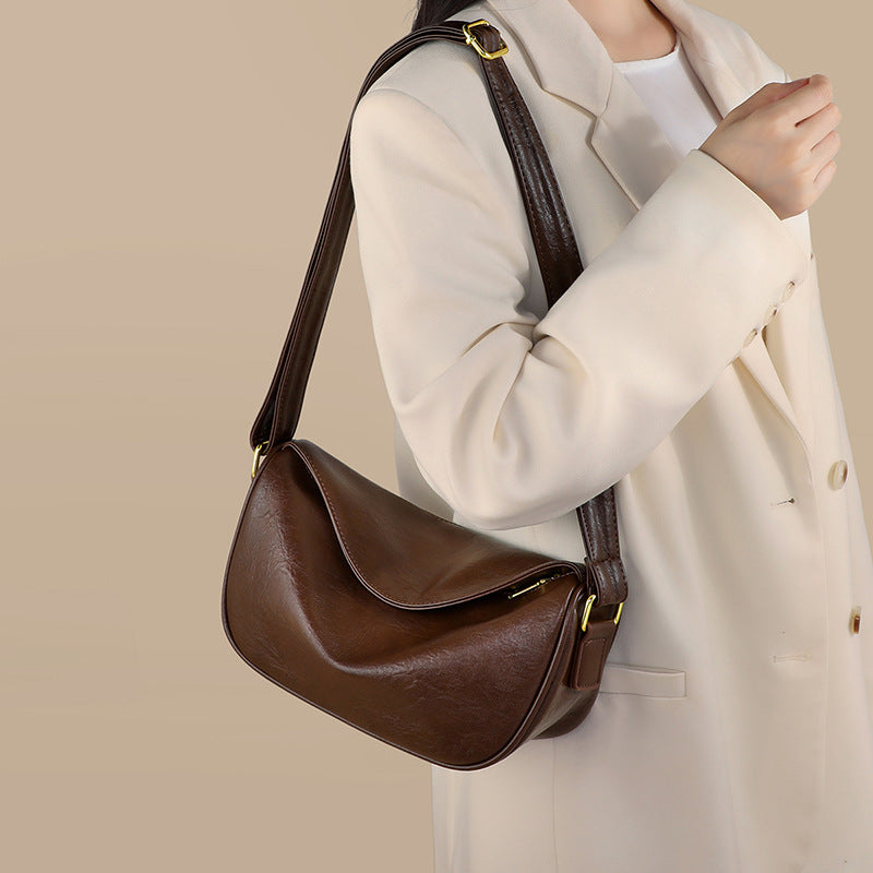 李記 | 原創手工真皮 | 流行氣質款で餃子型の小包包V91770號