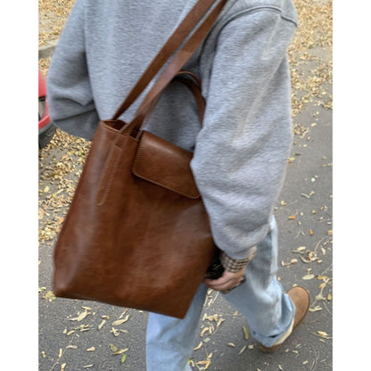 李記 | 原創手工真皮 | 復古バ大容量托特包v92181號