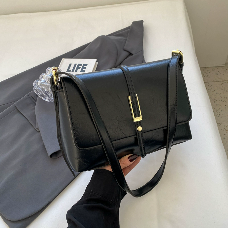 李記 | 原創手工真皮 | 輕奢い歐美復古ひ斜唄包v92379號