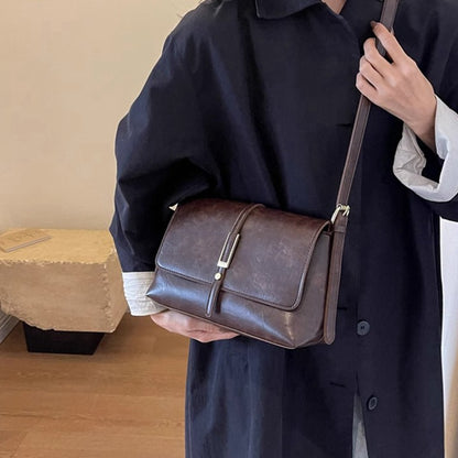 李記 | 原創手工真皮 | 輕奢い歐美復古ひ斜唄包v92379號