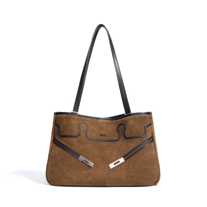 李記 | 原創手工真皮 | 磨砂牛皮大容量設計の手提包w9575號