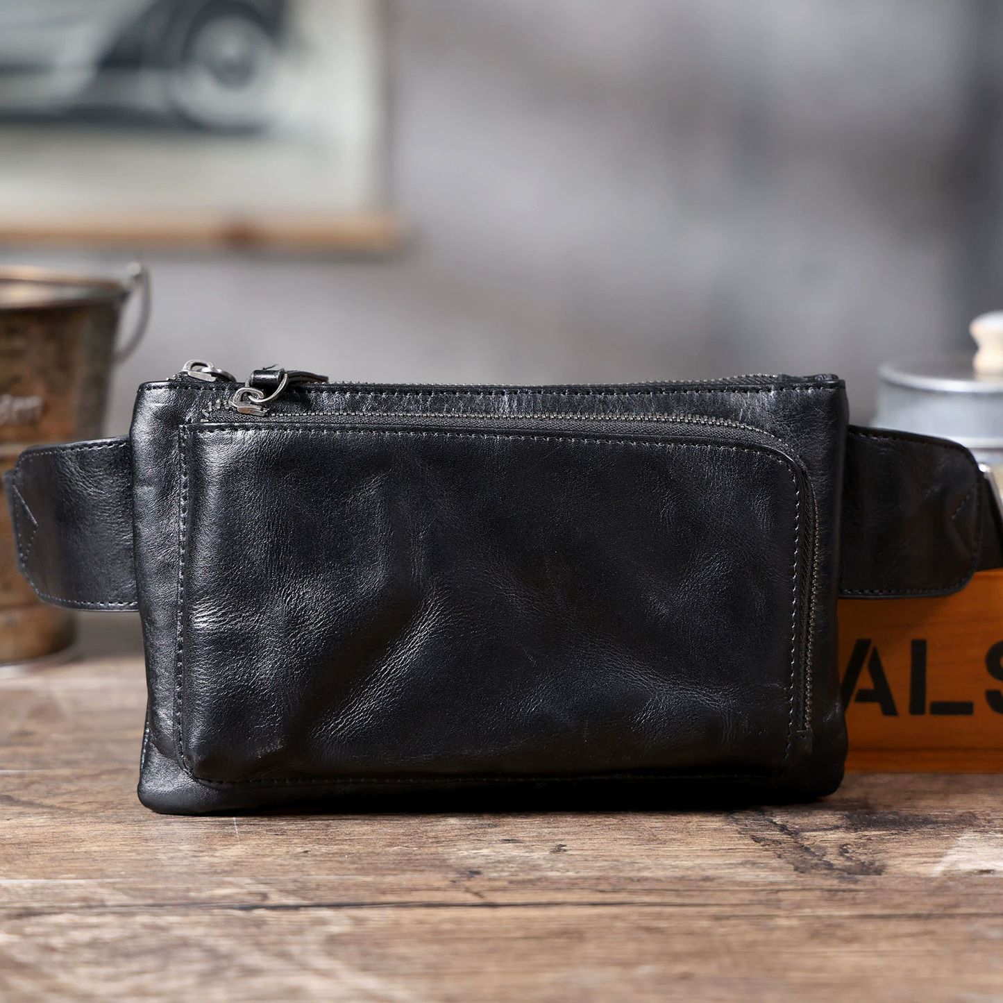 李記 | 原創手工真皮 | 鞣製の手抓紋休閒包wk139號