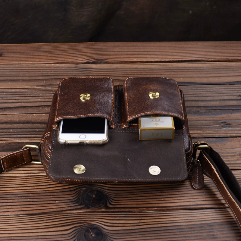李記 | 原創真皮手工 | 經典風馬皮の斜唄包x211號
