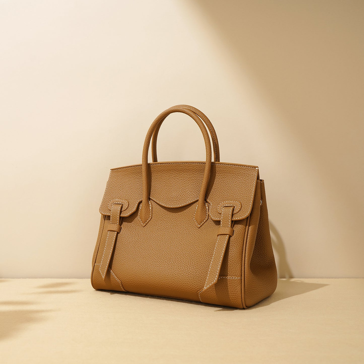 Li Ji | Original handmade genuine leather | High-quality pebbled fashion Birkin bag x9199 