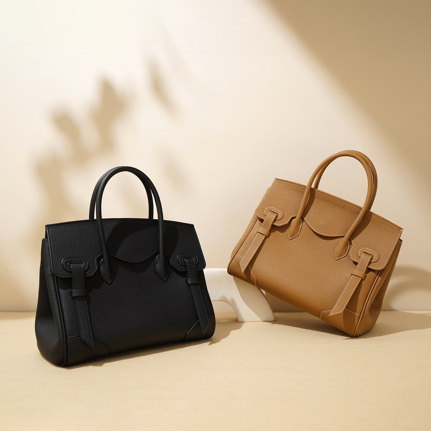 Li Ji | Original handmade genuine leather | High-quality pebbled fashion Birkin bag x9199 