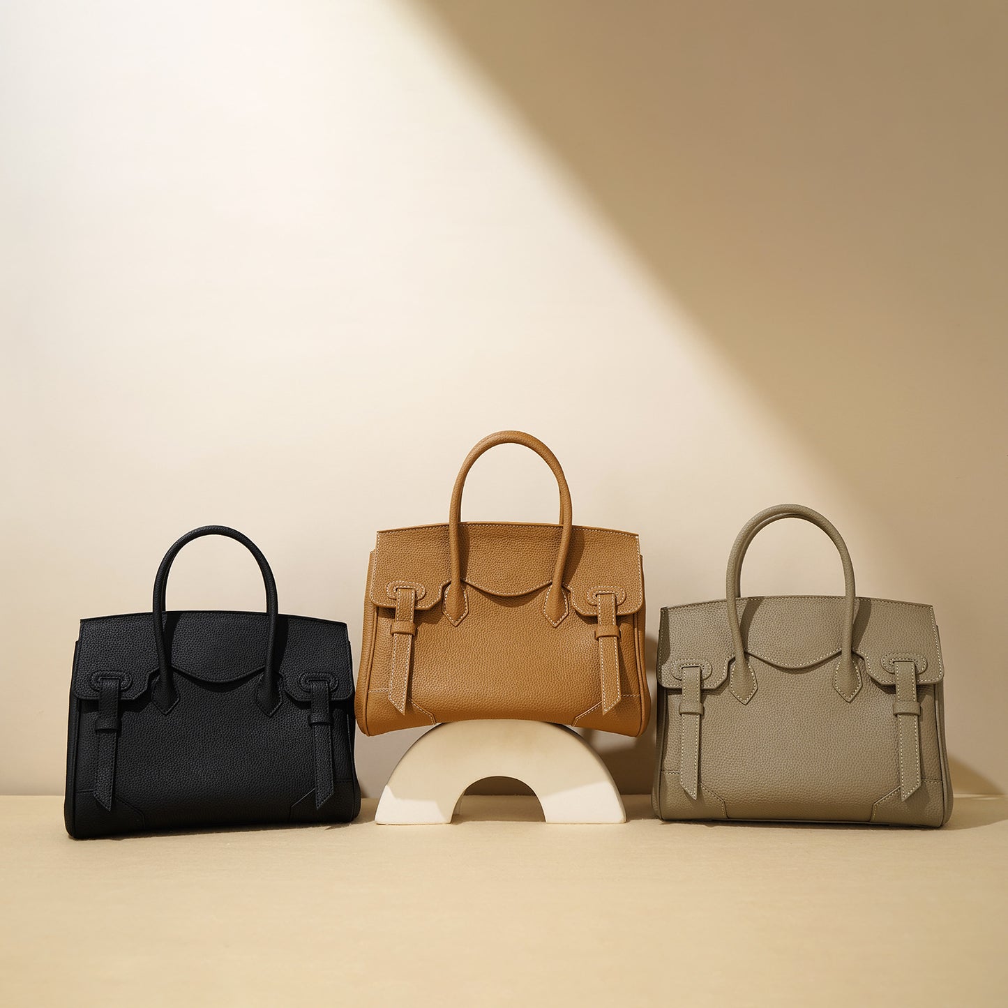 Li Ji | Original handmade genuine leather | High-quality pebbled fashion Birkin bag x9199 