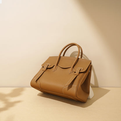 Li Ji | Original handmade genuine leather | High-quality pebbled fashion Birkin bag x9199 