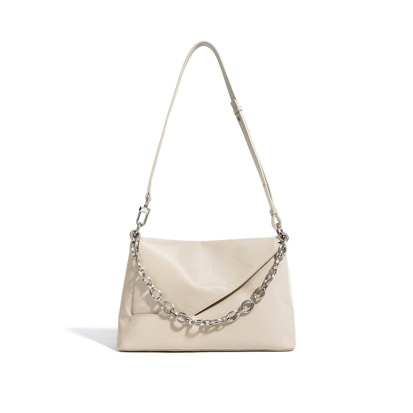 李記 | 原創手工真皮 | 簡約鏈條い方形斜唄包x9207號