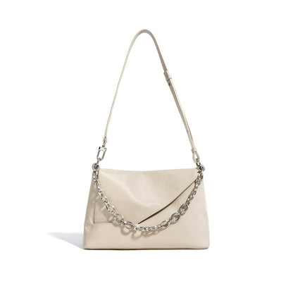 李記 | 原創手工真皮 | 簡約鏈條い方形斜唄包x9207號