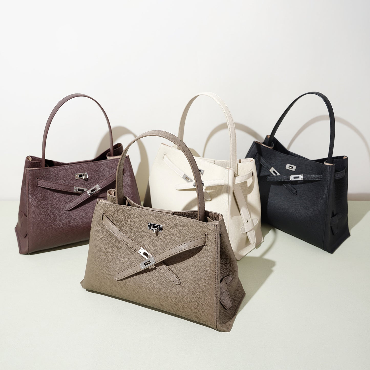 李記 | 原創手工真皮 | 韓版簡約凱莉包xa2083號