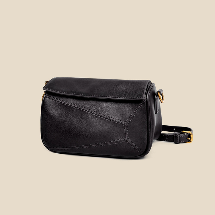 李記 | 原創手工真皮 | 個性幾何の斜唄包xh101號