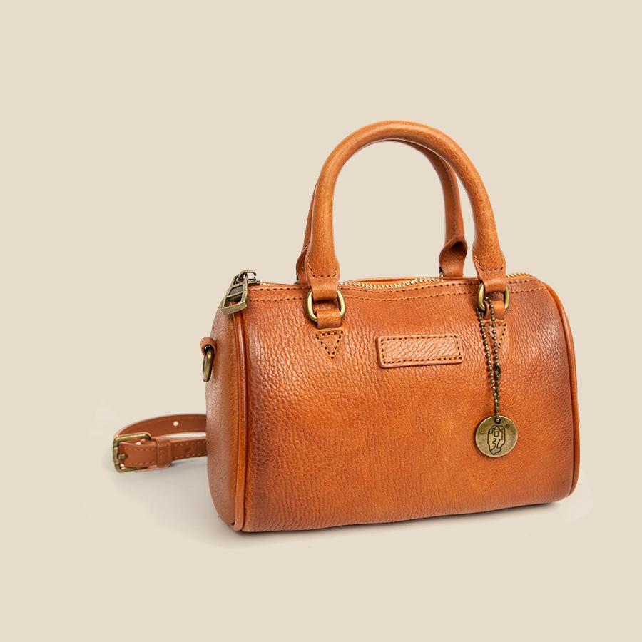 李記 | 原創手工真皮 | 定番た純牛革の波士頓包xh258號