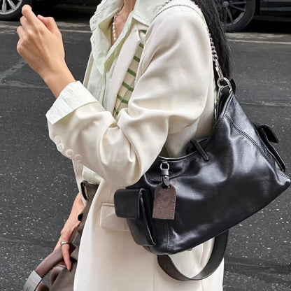 李記 | 原創手工真皮 | 經典搭配の斜唄包xr223號