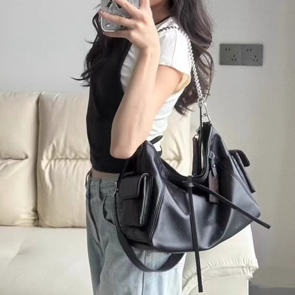 李記 | 原創手工真皮 | 經典搭配の斜唄包xr223號