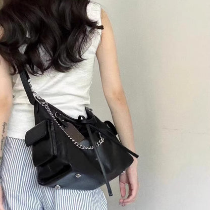 李記 | 原創手工真皮 | 經典搭配の斜唄包xr223號