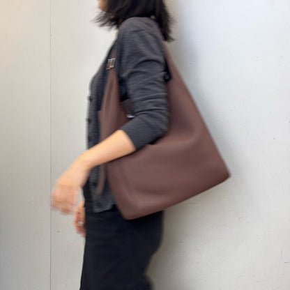 李記 | 原創手工真皮 | 極簡い全粒面托特包xr253號