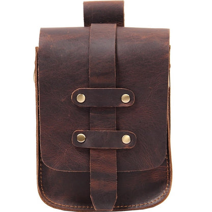 李記 | 原創手工真皮 | 瘋馬皮 腰包 機車小包 斜唄包ys093號