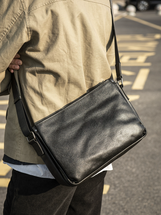 李記 | 原創手工真皮 | 日系隨性休閒の斜唄包ys259號