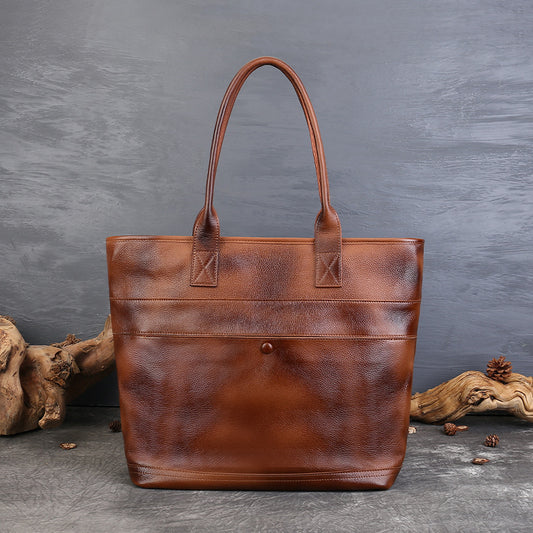 李記 | 原創手工真皮 | 復古商務休閑手提包z6813號