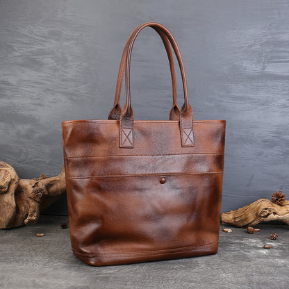 李記 | 原創手工真皮 | 復古商務休閑手提包z6813號