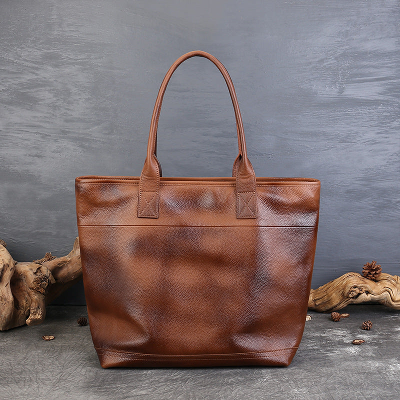 李記 | 原創手工真皮 | 復古商務休閑手提包z6813號