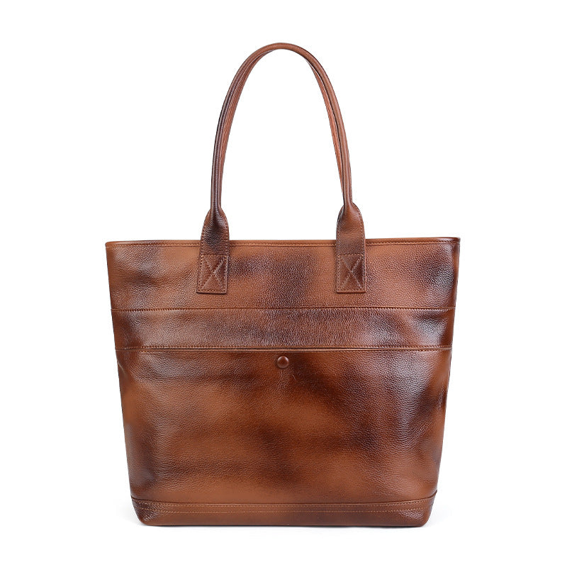 李記 | 原創手工真皮 | 復古商務休閑手提包z6813號