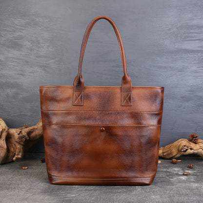 李記 | 原創手工真皮 | 復古商務休閑手提包z6813號