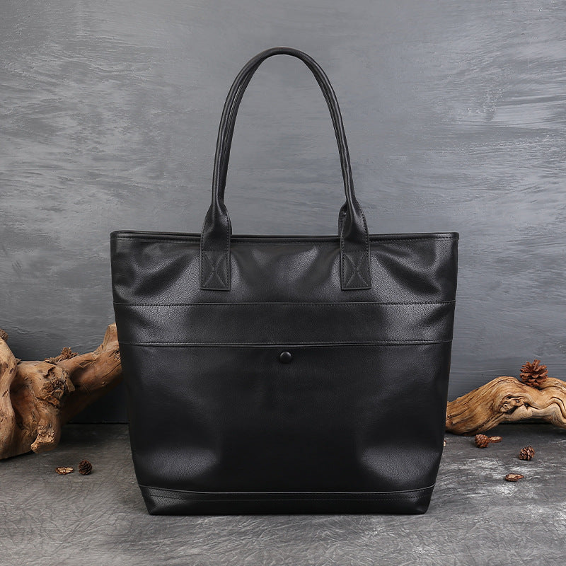 李記 | 原創手工真皮 | 復古商務休閑手提包z6813號