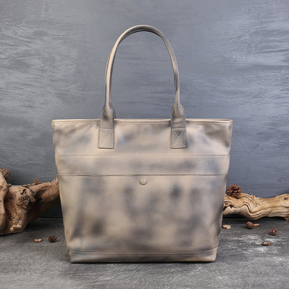 李記 | 原創手工真皮 | 復古商務休閑手提包z6813號