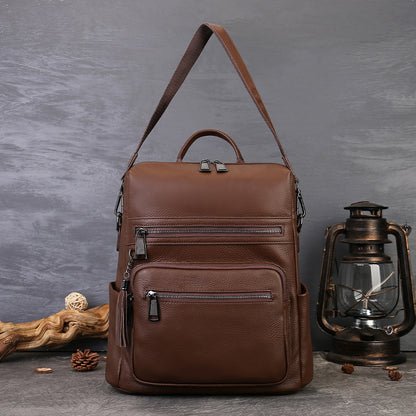 李記 | 原創手工真皮 | 男女兼用マ本革大容量後背包zl2035號