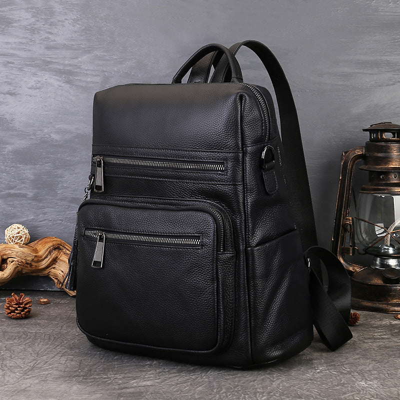 李記 | 原創手工真皮 | 男女兼用マ本革大容量後背包zl2035號