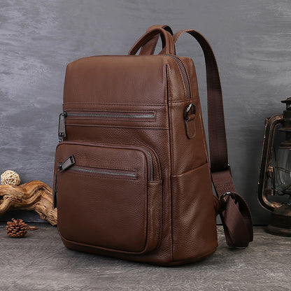 李記 | 原創手工真皮 | 男女兼用マ本革大容量後背包zl2035號