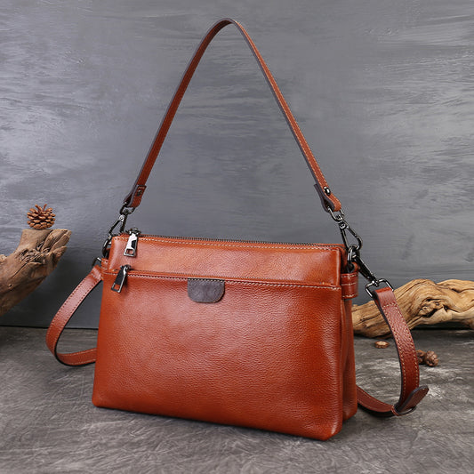 李記 | 原創手工真皮 | 實用多層の通勤小方包zl3771號