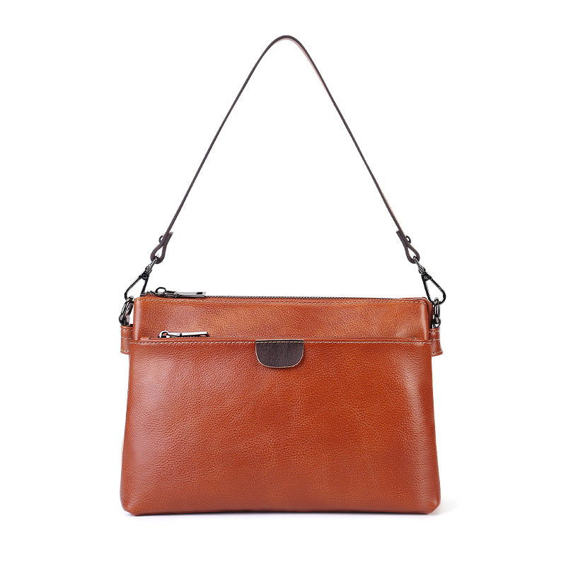 李記 | 原創手工真皮 | 實用多層の通勤小方包zl3771號