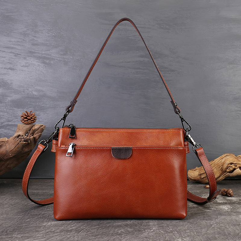 李記 | 原創手工真皮 | 實用多層の通勤小方包zl3771號