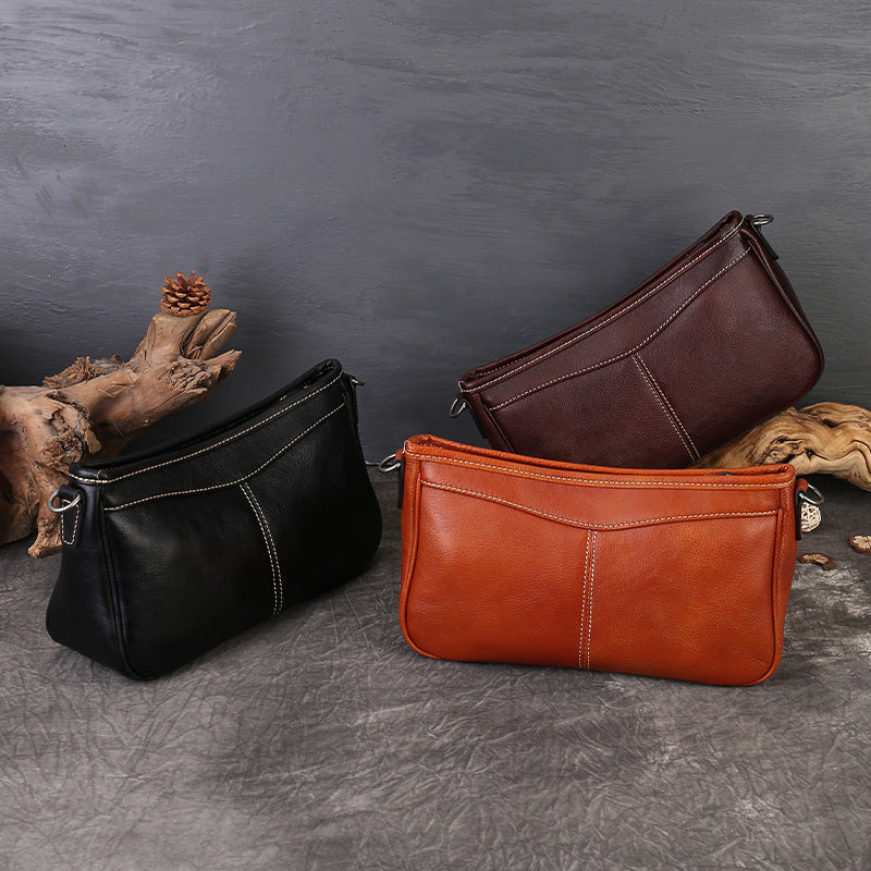 李記 | 原創手工真皮 | 復古休閒の肩背包zl7012號