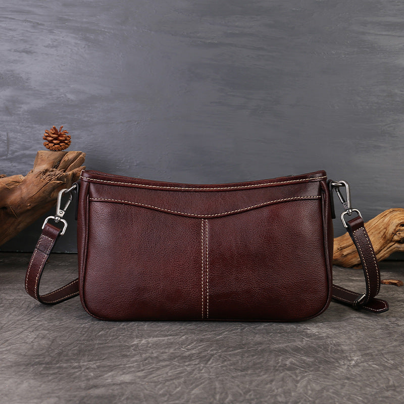 李記 | 原創手工真皮 | 復古休閒の肩背包zl7012號